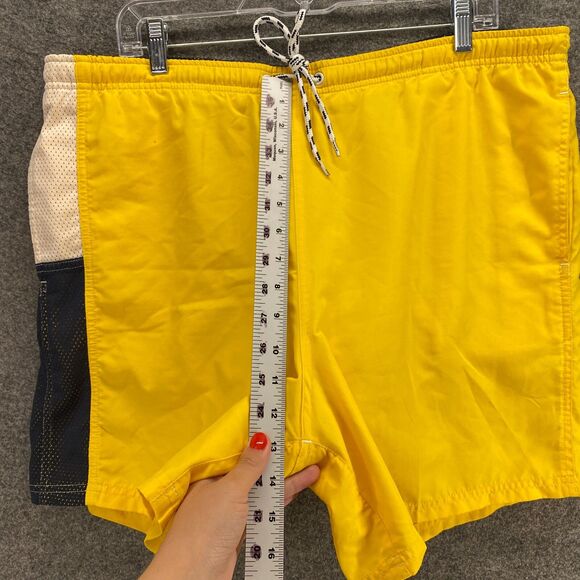 Roundtree & Yorke Swim Trunks Shorts Men M Medium Yellow  Swimwear - Picture 4 of 8